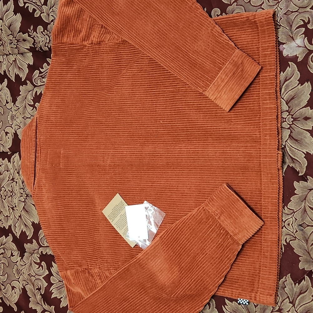 Vans Corduroy Orange Cropped Jacket XS - Picture 11 of 11